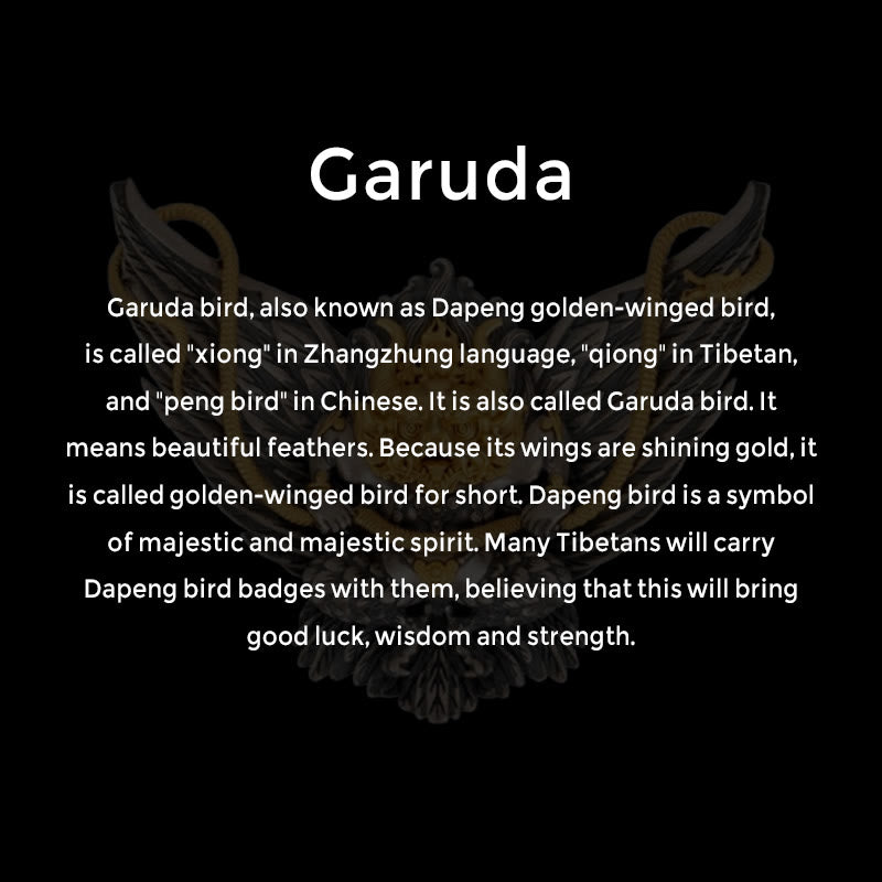 KarmaRipple's 925 Sterling Silver Tibetan Garuda Bird Dragon Snake Wisdom Pendant Necklace p12