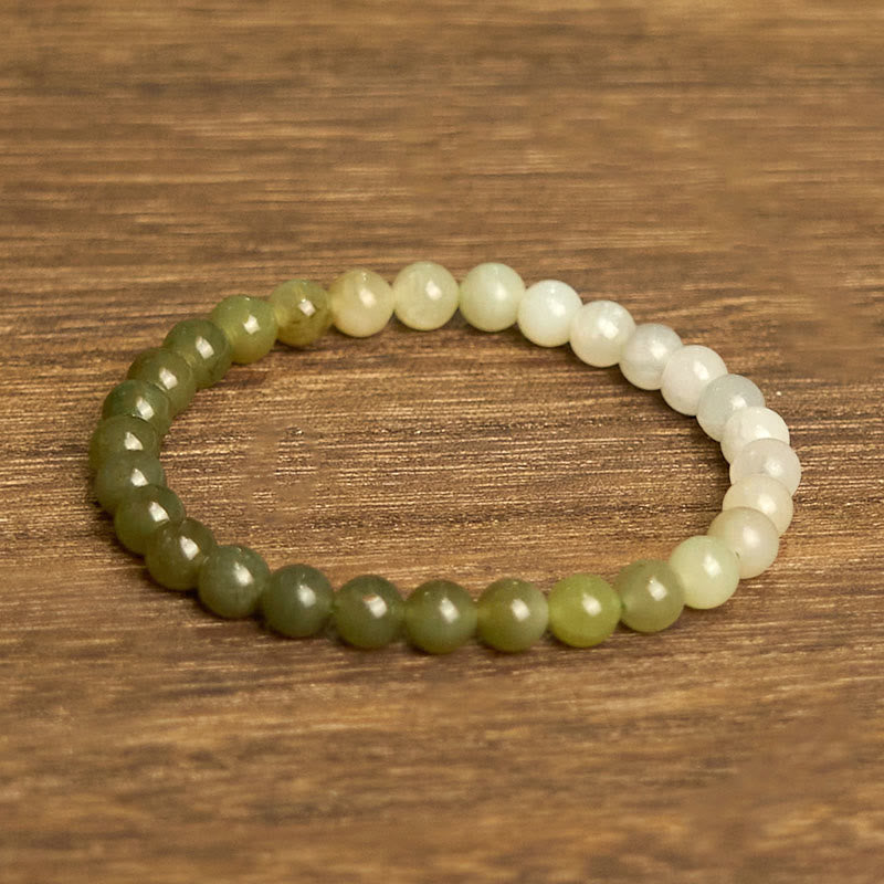 KarmaRipple's Hetian Jade Gradient Color Abundance Bracelet p8