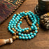 Turquoise Picture Jasper Bead(Total Length: 90cm)