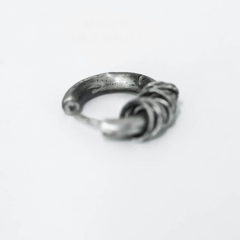 KarmaRipple's 925 Sterling Silver Hand-hammered Protection Earrings p13