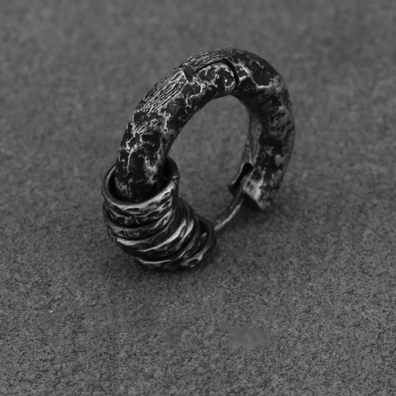 KarmaRipple's 925 Sterling Silver Hand-hammered Protection Earrings p3