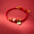 Gold Plated Copper Red String Peach(Wrist Circumference: 14-18cm)
