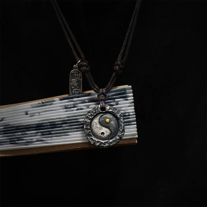 KarmaRipple's 999 Sterling Silver Tai Chi Yin Yang Design Balance Pendant Necklace p9