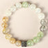 Rutilated Quartz Green Grape Agate Moonstone Green Phantom(Wrist Circumference: 14-16cm)