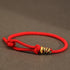 Red String / 999 Sterling Silver Golden Ring