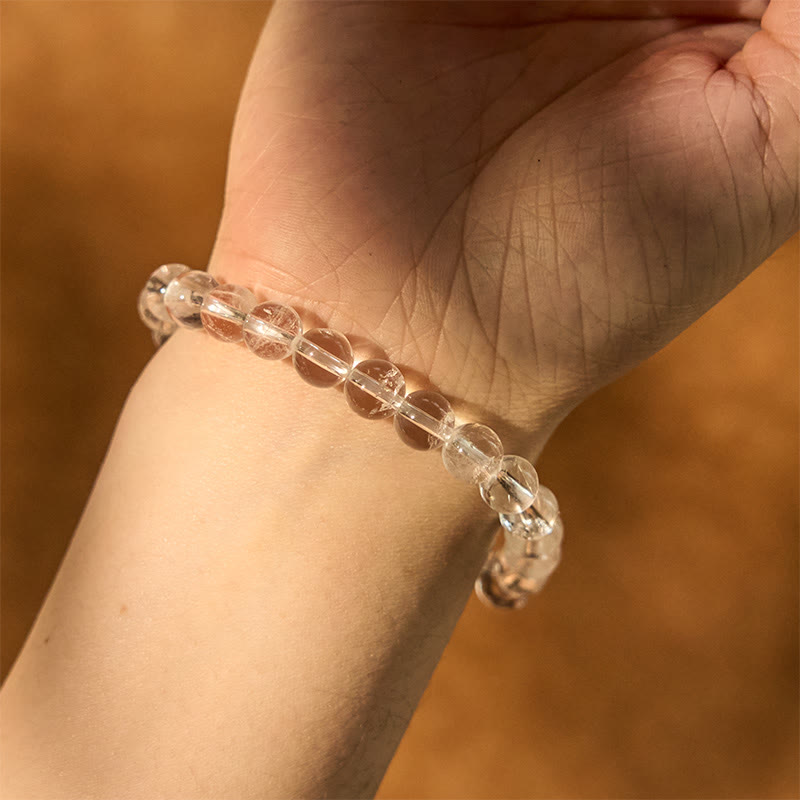 KarmaRipple's Authentic Ivory Gemstone Clarity Meditation Bracelet p4