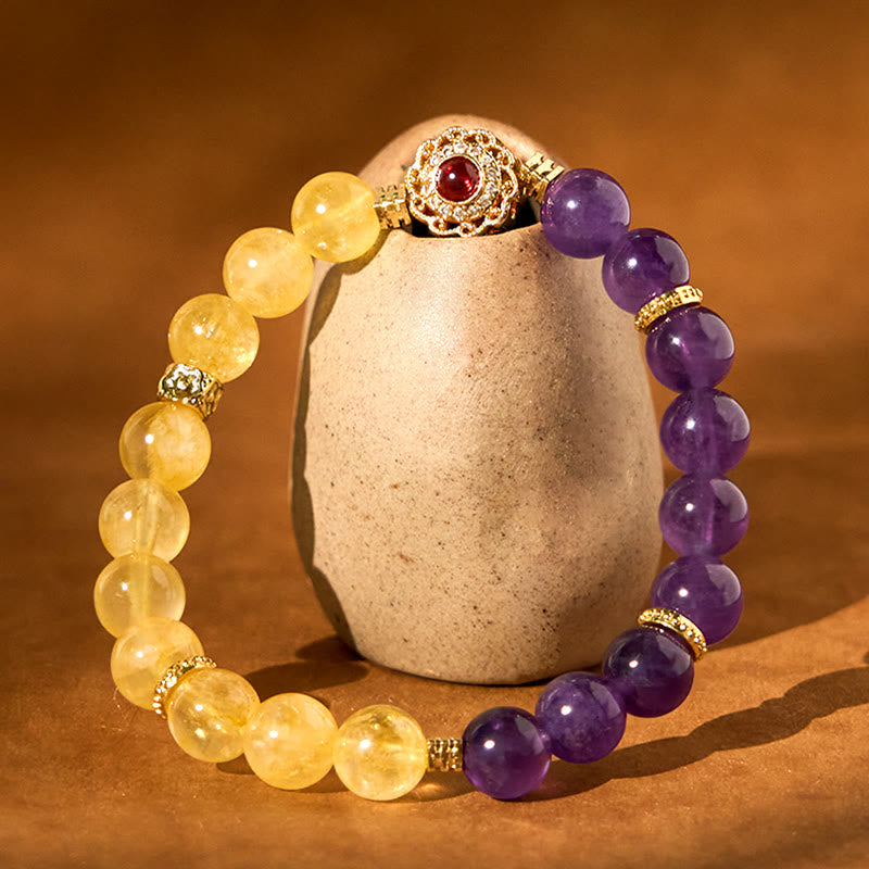 KarmaRipple's Citrine Amethyst Pleasure Bracelet p2