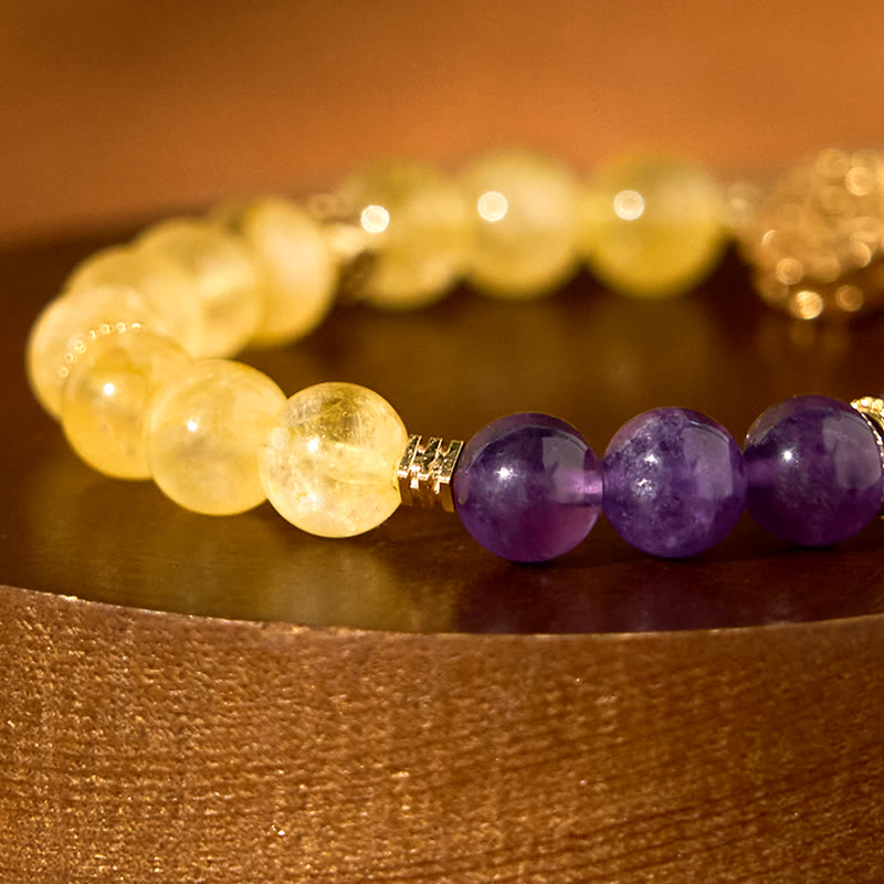 KarmaRipple's Citrine Amethyst Pleasure Bracelet p4