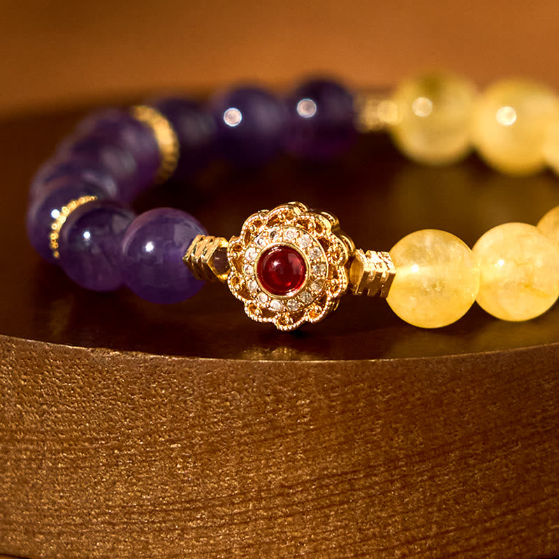 KarmaRipple's Citrine Amethyst Pleasure Bracelet p5