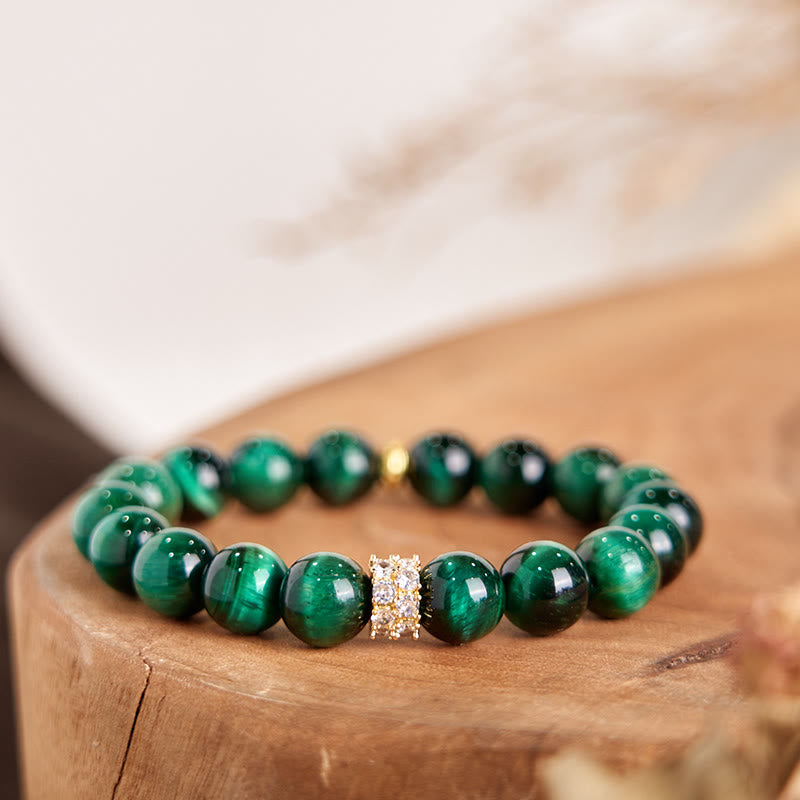 KarmaRipple's Green Tiger Eye Positive Bracelet p5