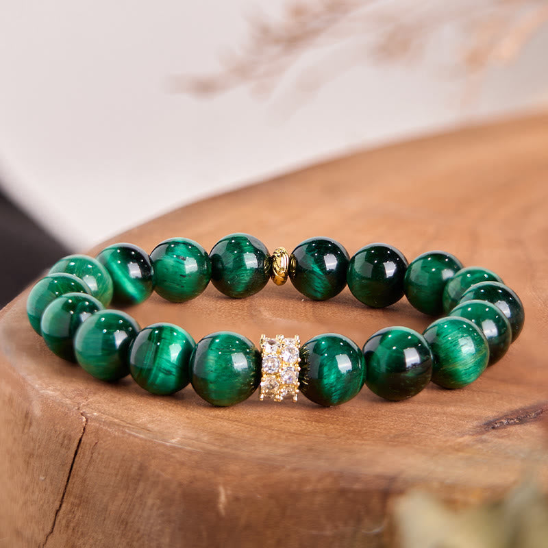 KarmaRipple's Green Tiger Eye Positive Bracelet p3