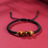 Black Rope / 8mm Three Beads / 14-17cm