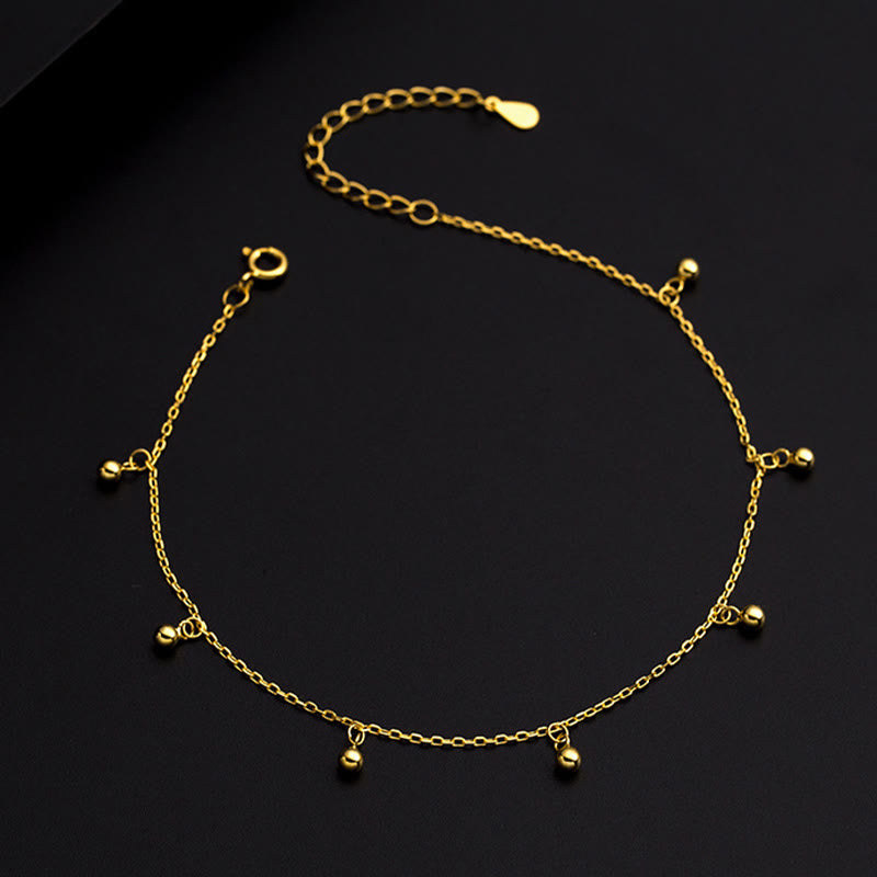 KarmaRipple's 925 Sterling Silver Small Beadwork Talisman Blessing Anklet p4