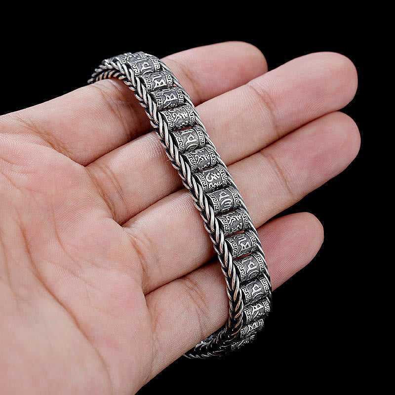 KarmaRipple's Tibetan Bronze Buckle Om Mani Padme Hum Peace Metal Bracelet p12