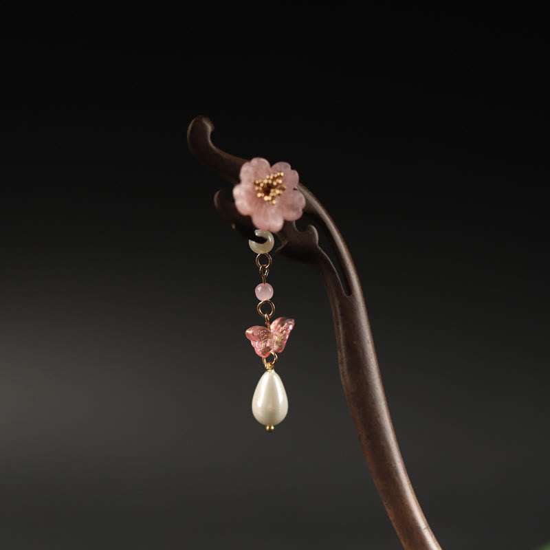 KarmaRipple's Ebony Flower Butterfly Blessing Hairpin p6