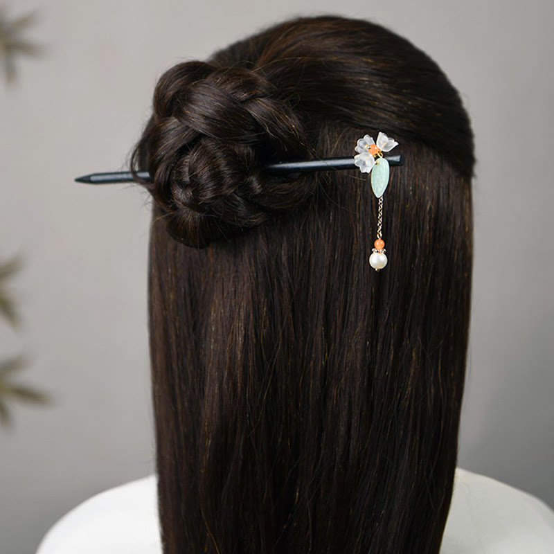 KarmaRipple's Ebony Liuli Lily of the Valley Courage Hairpin p5