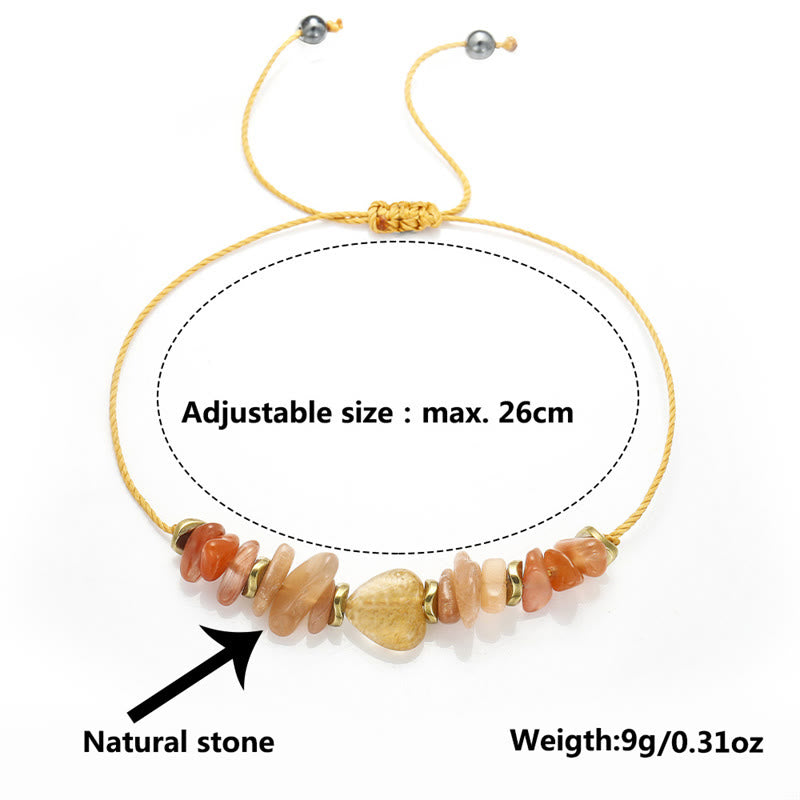 KarmaRipple's Lift Your Soul Citrine Carnelian Sun Stone Happiness Bracelet p7