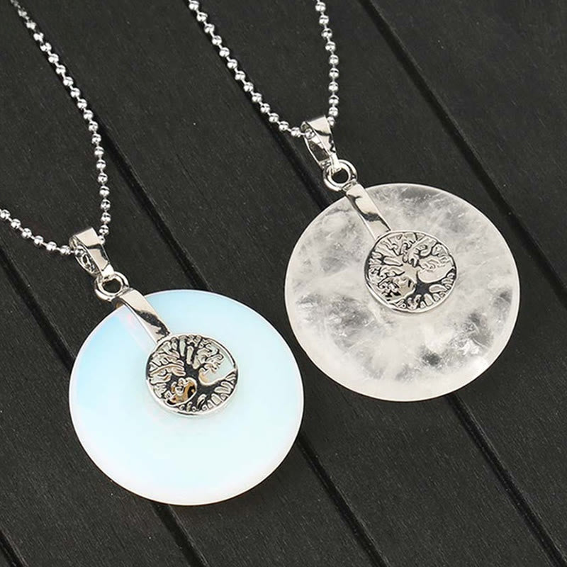 KarmaRipple's Various Gemstone'se Quartz Green Aventurine Amethyst The Tree of Life Kindness Pendant Necklace p16