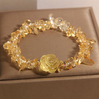 KarmaRipple's Authentic Citrine Irregular Bead Petals Pleasure Bracelet