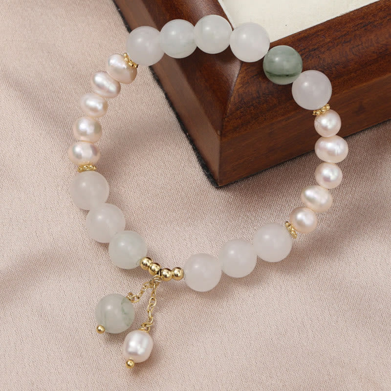 KarmaRipple's Tianshan Jade Pearl Abundance Bracelet p1