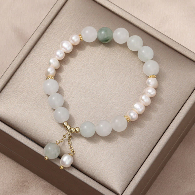KarmaRipple's Tianshan Jade Pearl Abundance Bracelet p5