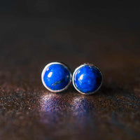 KarmaRipple's Vintage 925 Sterling Silver Lazurite Balance Earrings
