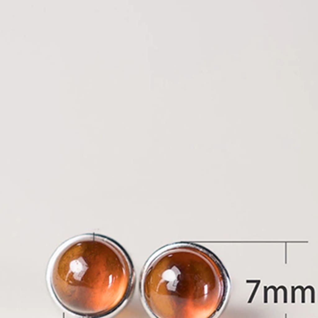 KarmaRipple's 925 Sterling Silver Garnet Protection Earrings p5