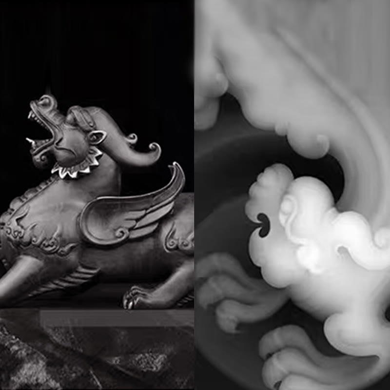 KarmaRipple's 999 Sterling Silver PiXiu Authentic Black Obsidian Strength Bracelet p11