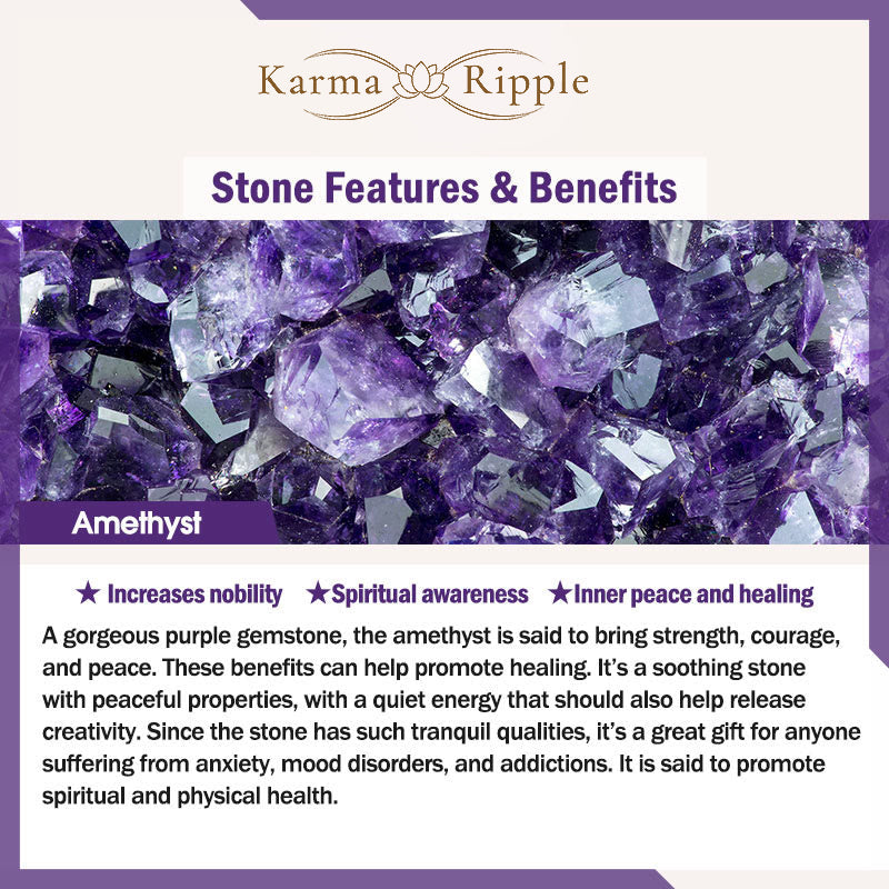 KarmaRipple's Authentic Gemstone Gemstone Amethyst Adjustable Ring p8