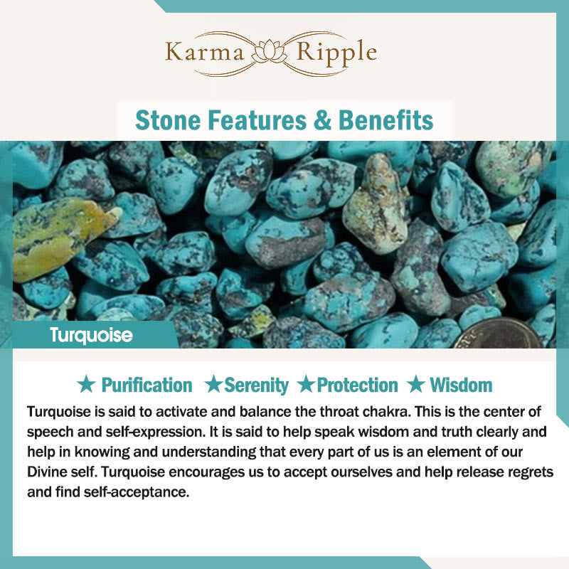 KarmaRipple's Hematite Turquoise Lazurite Lava Rock Black Glitter Stone Support Bracelet p13