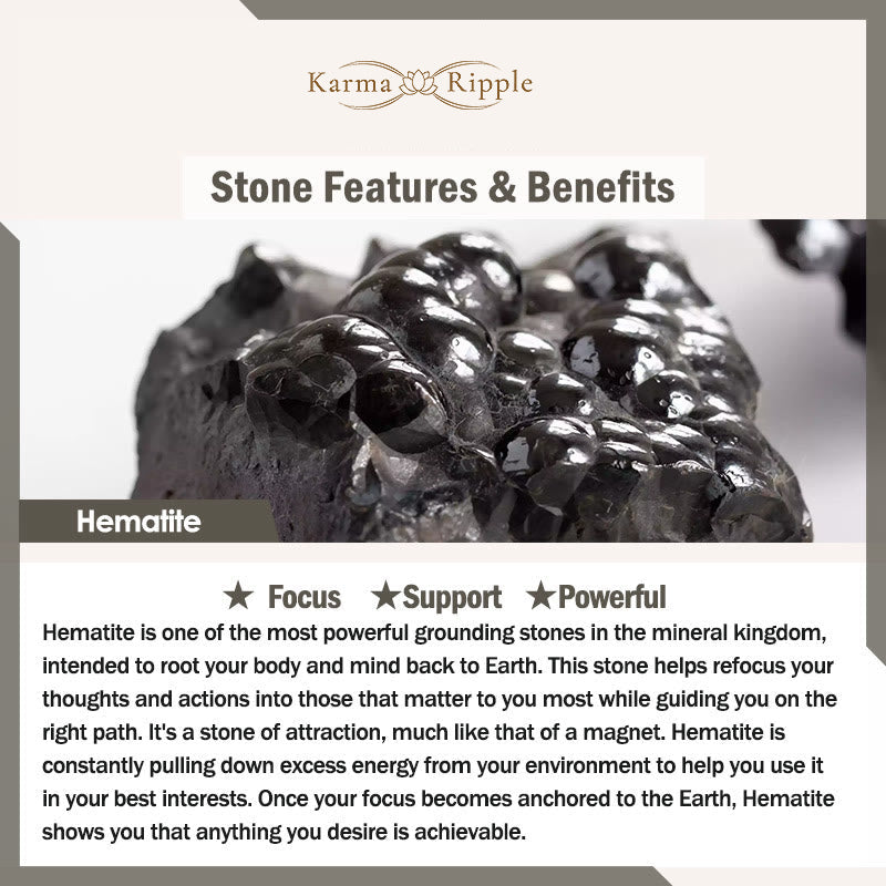 KarmaRipple's Rainbow Hematite Wellness Bracelet p8