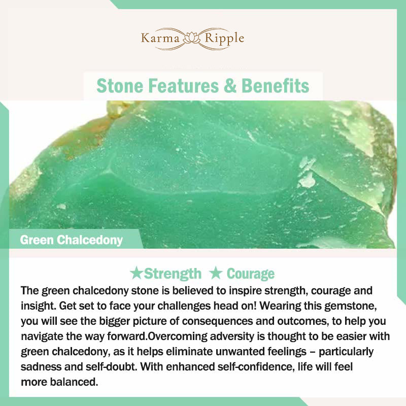 KarmaRipple's Green Chalcedony Gourd Necklace p8