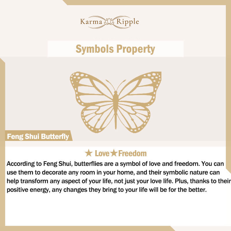 KarmaRipple's Tiger Eye Four Leaf Clover Butterfly Protection Bracelet p7