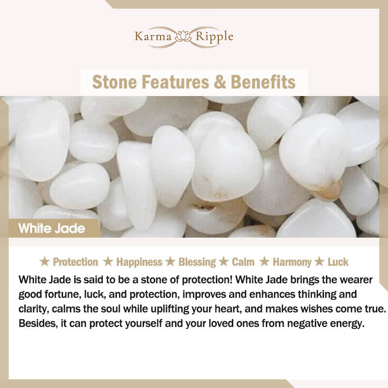 KarmaRipple's 925 Sterling Silver Hetian Jade Bead Fortune Earrings p9