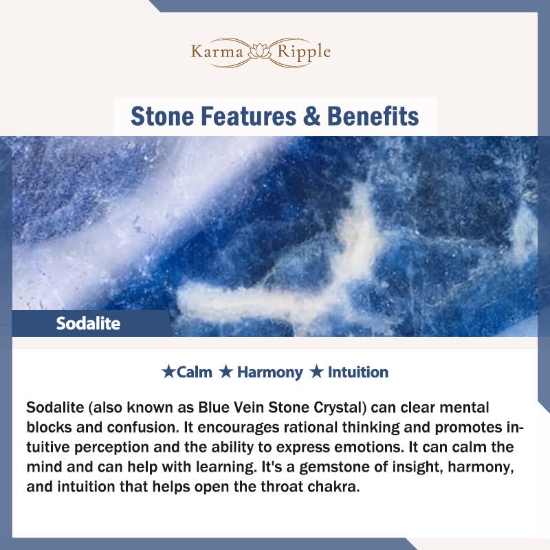 KarmaRipple's 3Pcs Authentic Gemstone Stone Inner Peace Spiritual Bracelet p18