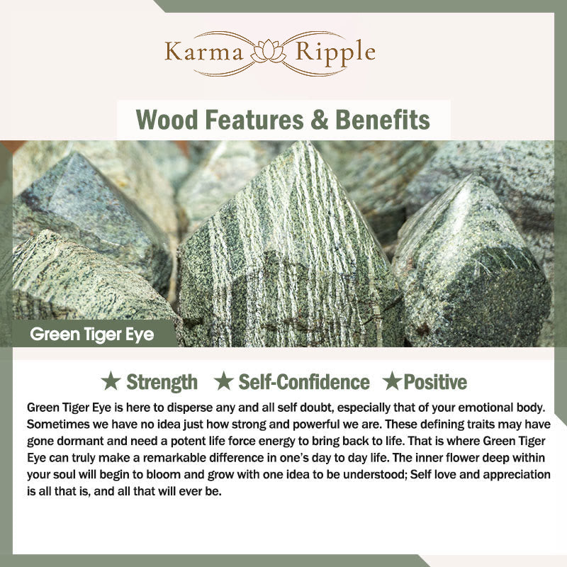 KarmaRipple's Green Tiger Eye Positive Bracelet p7