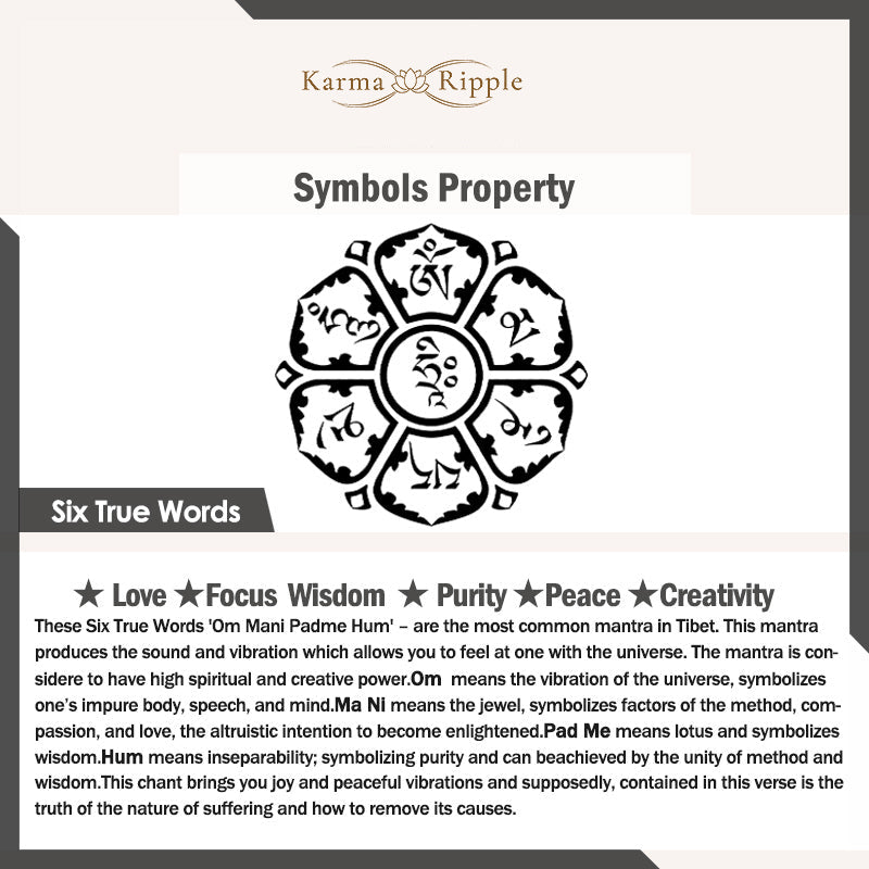 KarmaRipple's Tibetan Curse Six True Words Wealth Bracelet p9