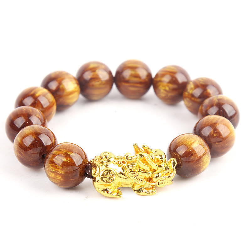 KarmaRipple's Fortunate Golden Tiger Eye Abundant Pixiu Bracelet p12