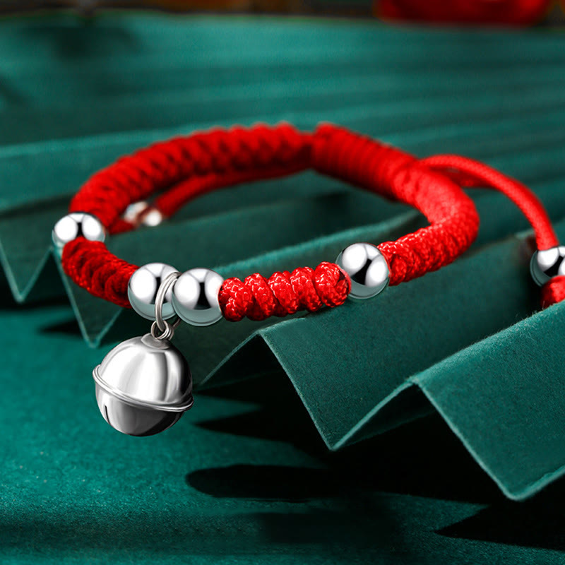 KarmaRipple's 925 Sterling Silver Handmade Fu Character Fortunate Money Bag Chinese Lock Talisman Bell Lotus Bronze Coin King Kong Weave Woven Kids Bracelet p25