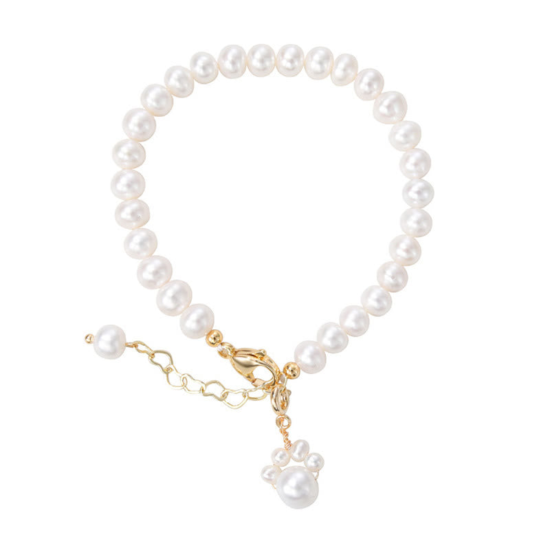 KarmaRipple's Pearl Cat Paw Balancing Chain Bracelet p10
