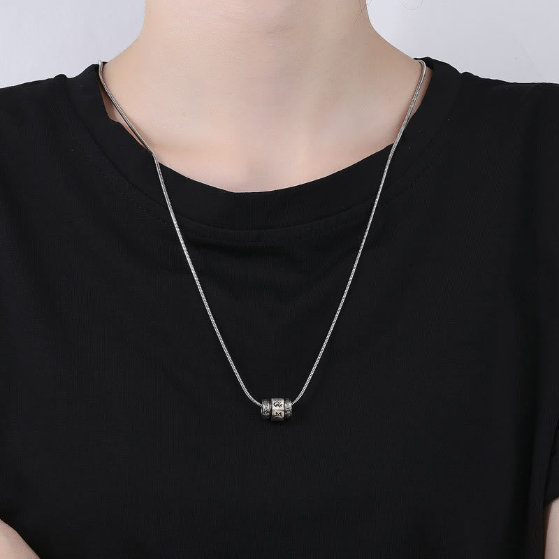 KarmaRipple's Tibetan Om Mani Padme Hum Peace Pendant Rotatable Necklace p6