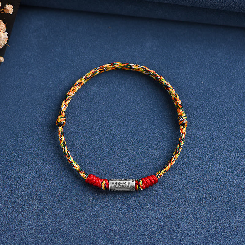 KarmaRipple's Handcrafted 925 Sterling Silver Everything Goes Well Design Protection Strength Bracelet Anklet p47