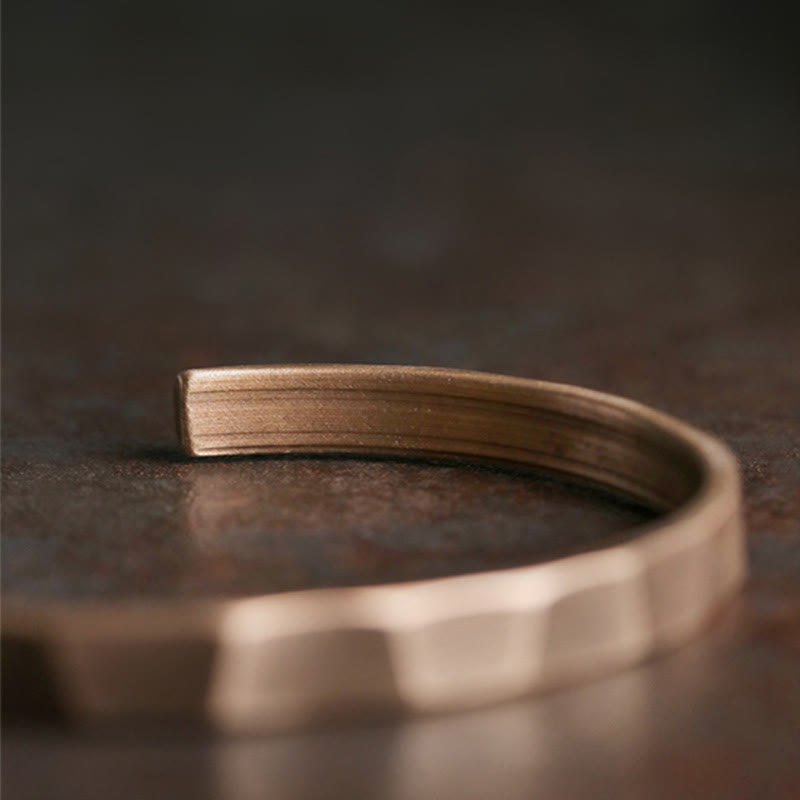 KarmaRipple's Vintage Rustic Design Bronze Wealth Adjustable Cuff Bracelet p10