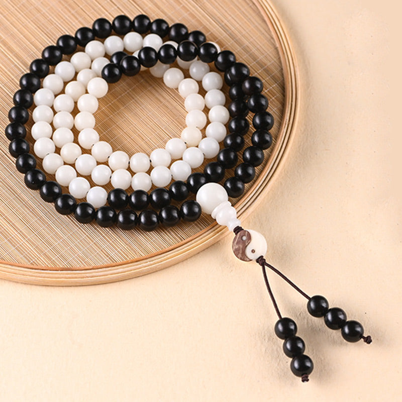 KarmaRipple's Ebony YinYang Protection Pendant Mala p6
