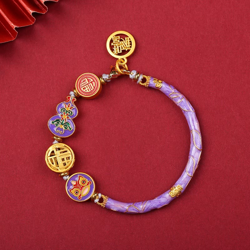 KarmaRipple's Tibetan Gourd Fortune Happiness Lion Wealth Fortune Bracelet p6