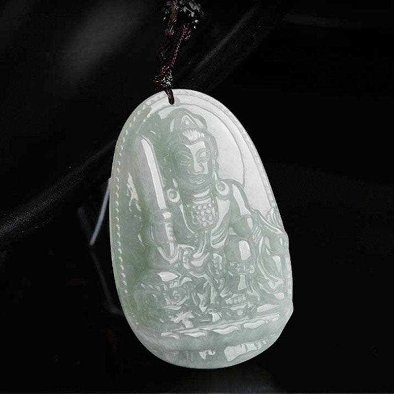 KarmaRipple's Chinese Zodiac Natal Buddha Jade Wealth Prosperity Pendant Necklace p11