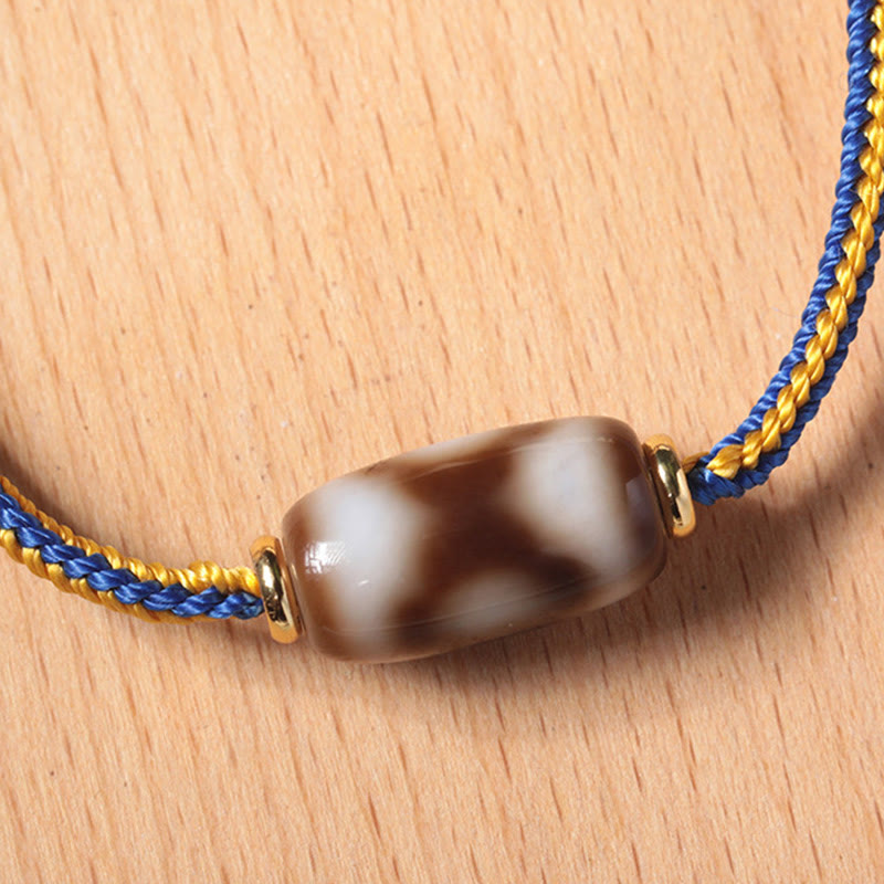 KarmaRipple's Tibetan Three-eyed Dzi Bead Fortune Happiness Bracelet p4