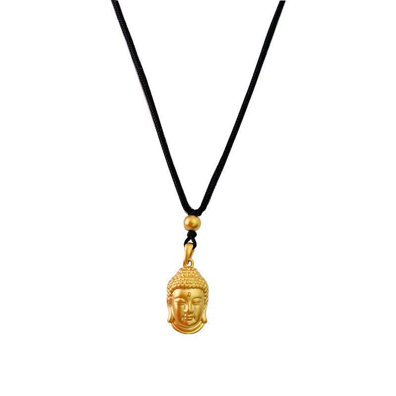 KarmaRipple's Gold Buddha Bronze Wealth Pendant Necklace p11