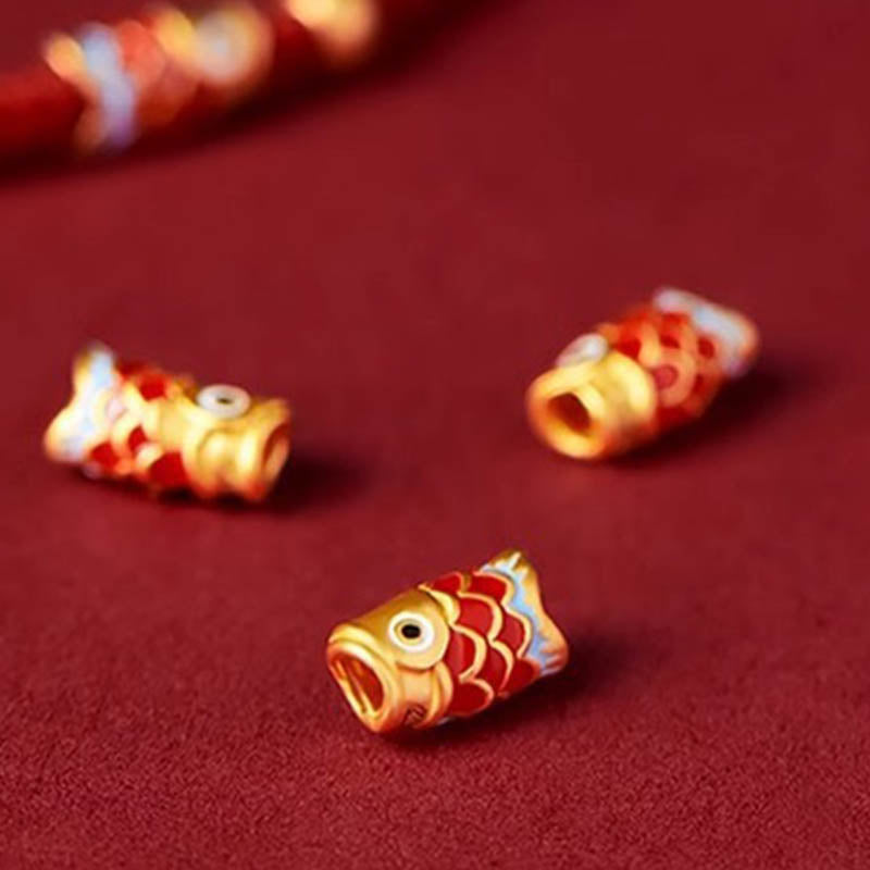 KarmaRipple's 925 Sterling Silver Handmade Koi Fish Wealth Success Woven Rope Bracelet p7