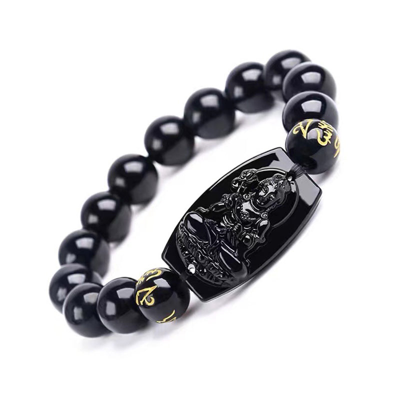 KarmaRipple's Chinese Zodiac Obsidian Protection Bracelet p30
